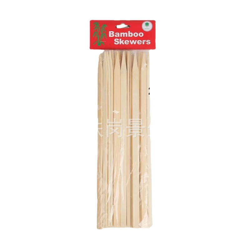 Bețișoare plate de bambus, de unică folosință, pentru grătar, în dimensiuni variate, pentru frigărui din carne de miel