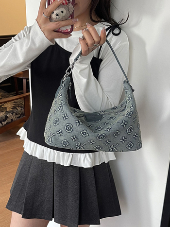 Torba od PU kože srednje veličine, preko ramena/crossbody, bucket stil, Monica Qiqi, proljeće 2026