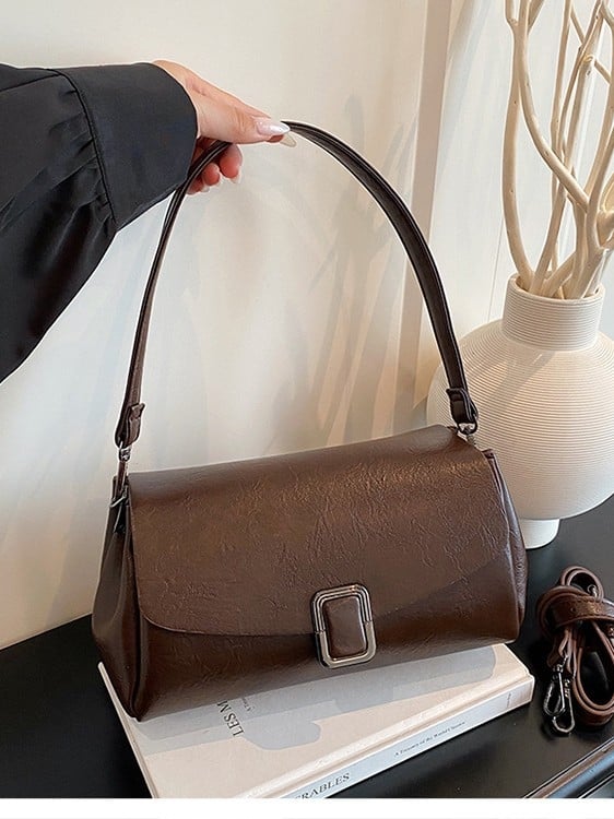 Mala kvadratna torba u retro stilu Europe–Amerike, model 2025, svestrana crossbody ili torba za nošenje u ruci