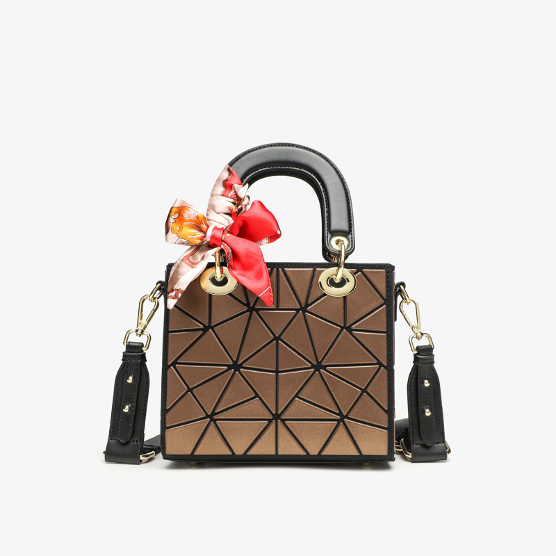 Daffy torba, inspirirana japansko-korejskim stilom, limitirano izdanje 2024., mala elegantna crossbody torba s geometrijskim dijamantnim uzorkom