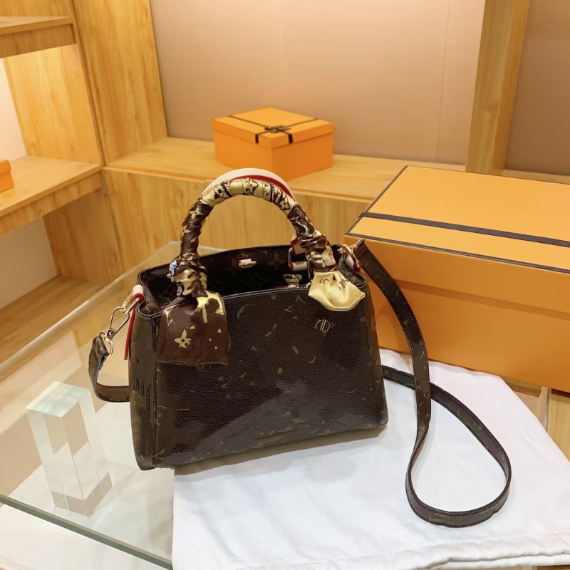 Klasična tote torba, ženska torba preko ramena u stilu cross-border, crossbody torba, torba-kofer, poštarska torba, Mahjong torba