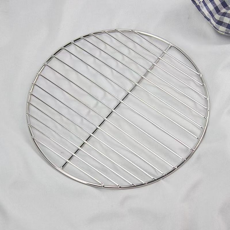 Grătar circular din oțel inoxidabil pentru grătar – design gros, solid, pentru carne gătită, fiartă, marinată și afumată