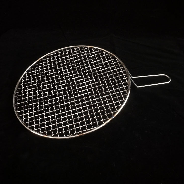 Grilă de barbecue din oțel inoxidabil, cu margine, în formă circulară, în mai multe dimensiuni