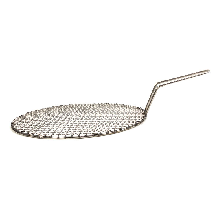 Grilă de barbecue din oțel inoxidabil, cu margine, în formă circulară, în mai multe dimensiuni