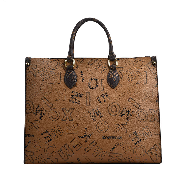 Ženska PU tote torba s velikim kapacitetom, vintage floralni uzorak, za svakodnevnu uporabu, Zima 2024