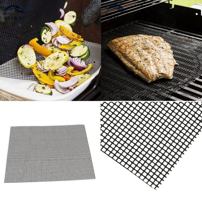 Covoraș pentru grătar din fibră de sticlă, cu strat antiaderent Teflon, rezistent la temperaturi înalte, pentru pizza și grătare