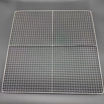 Plasă pătrată pentru grătar, din oțel galvanizat și oțel inox, construcție îngroșată