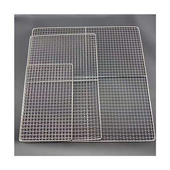 Plasă pătrată pentru grătar, din oțel galvanizat și oțel inox, construcție îngroșată