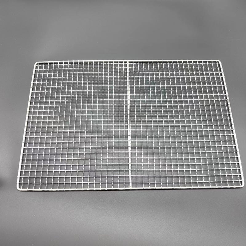 Plasă pătrată pentru grătar, din oțel galvanizat și oțel inox, construcție îngroșată