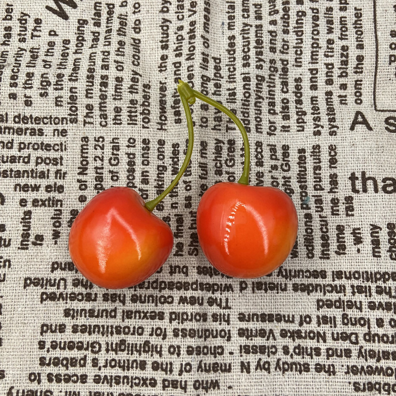 Cireșă Acerola din spumă pentru decor acasă și recuzită fotografică