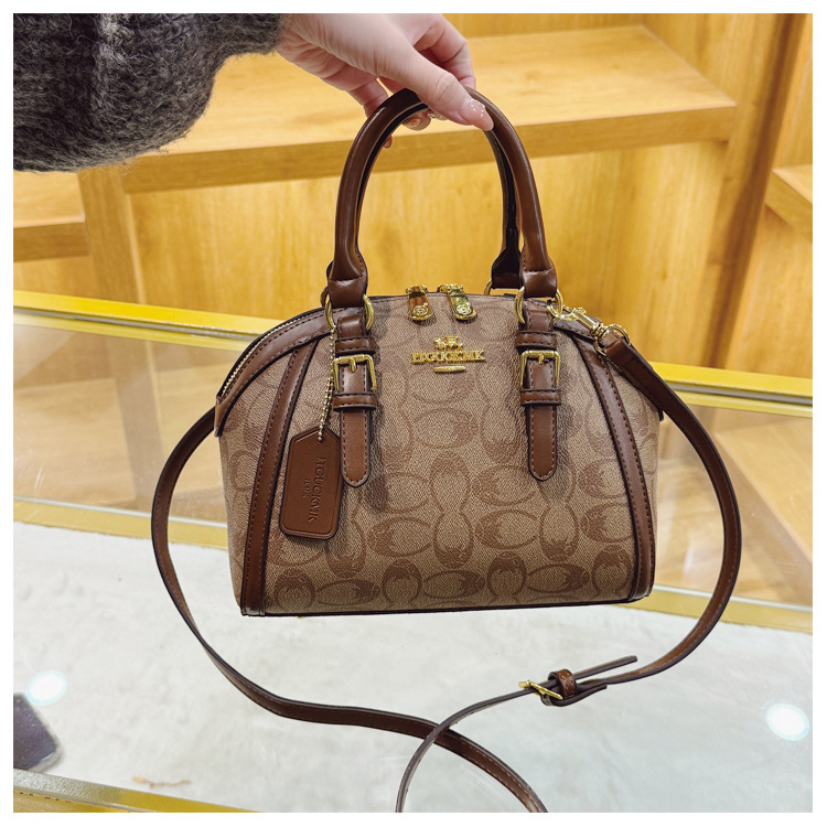 Ženska torba u obliku školjke, 2026 novi model, vintage stil, elegantan print, crossbody torba