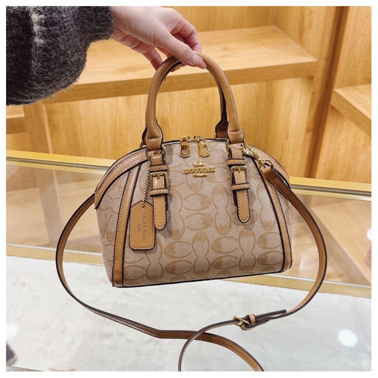 Ženska torba u obliku školjke, 2026 novi model, vintage stil, elegantan print, crossbody torba