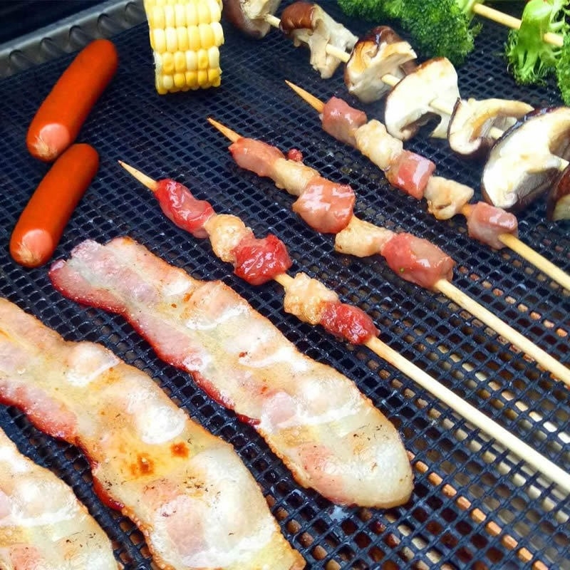 Covoraș de coacere din fibră de sticlă, PTFE antiaderent, plasă pentru grill, rezistent la temperaturi înalte