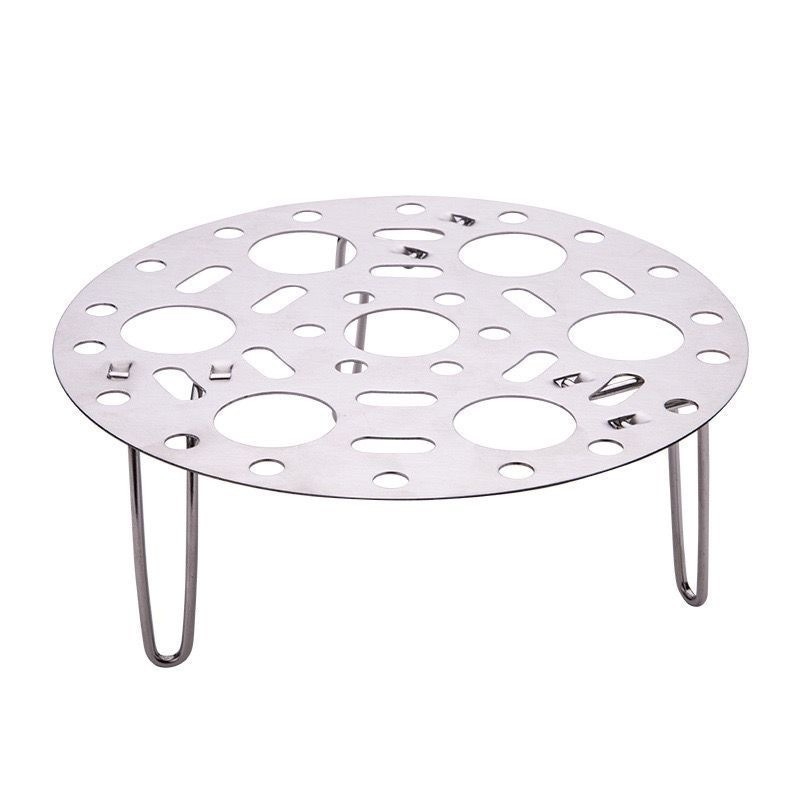 Raft de abur din oțel inoxidabil pentru ouă, rotund, pliabil, accesorii pentru gătit acasă, cu picioare înalte