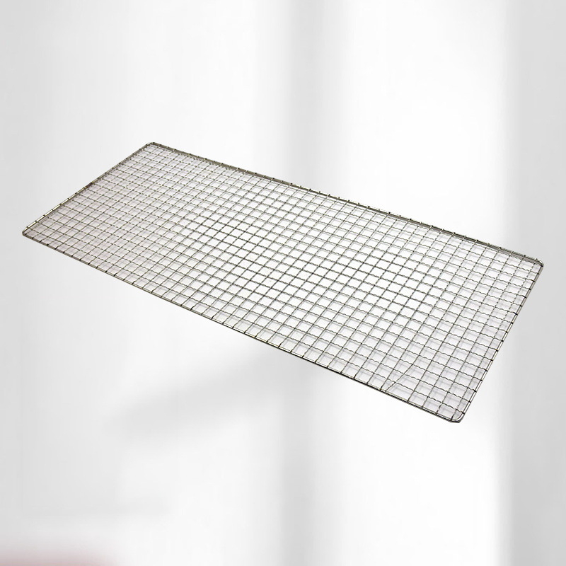 Plasă din oțel inoxidabil pentru grătar, cu plasă pentru pește, clipsuri și grilă, electroplacare îngroșată