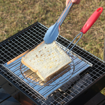 Gril pătrat pliabil pentru barbecue în aer liber – oțel inoxidabil, strat antiaderent, unealtă de grătar multifuncțională pentru carne și cârnați