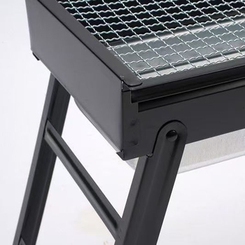 Grill cu cărbune portabil, pliabil, pentru exterior, fără fum, compact, pentru uz casnic, cu frigărui