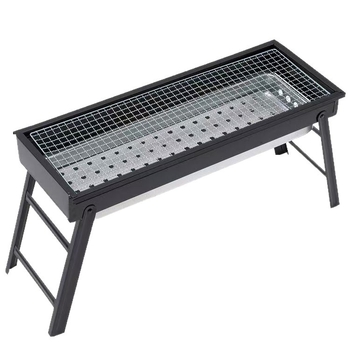 Grill cu cărbune portabil, pliabil, pentru exterior, fără fum, compact, pentru uz casnic, cu frigărui