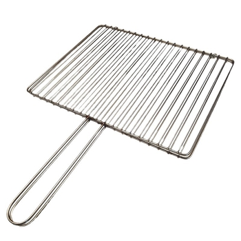 Clește de grătar din oțel inoxidabil cu plasă verticală pentru pește, legume și carne