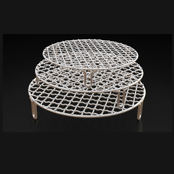 Grilă rotundă din oțel inoxidabil cu picioare pentru plită ceramică electrică