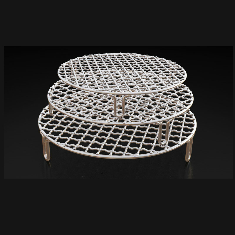 Grilă rotundă din oțel inoxidabil cu picioare pentru plită ceramică electrică