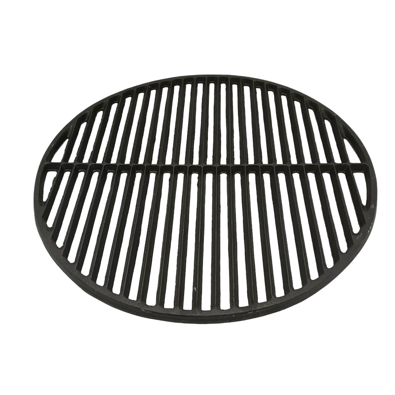 Placă grill rotundă din fontă, fără strat de acoperire, antiaderentă pentru grătar și kebab