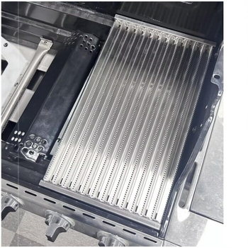 Set din oțel inoxidabil pentru grătarele Weber pe gaz, cu difuzor de căldură și grătar