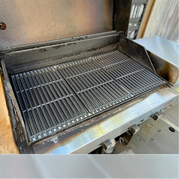 Set din oțel inoxidabil pentru grătarele Weber pe gaz, cu difuzor de căldură și grătar