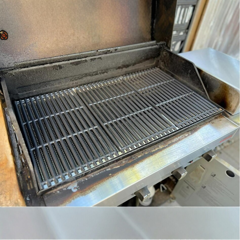 Set din oțel inoxidabil pentru grătarele Weber pe gaz, cu difuzor de căldură și grătar