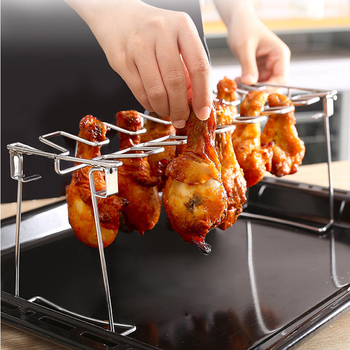 Suport pentru pulpe de pui la grătar, 14 compartimente, oțel inoxidabil 430, grill BBQ