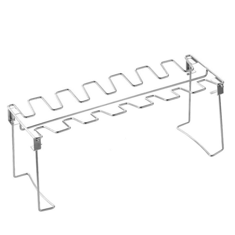 Suport pentru pulpe de pui la grătar, 14 compartimente, oțel inoxidabil 430, grill BBQ