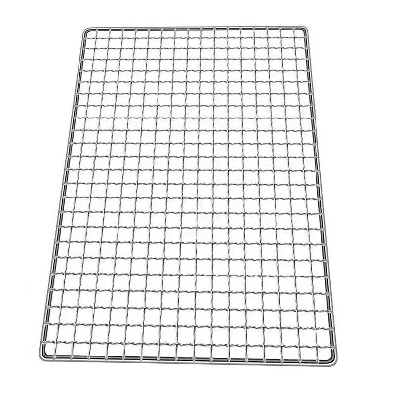 Grilă dreptunghiulară pentru cuptor din oțel inoxidabil 304, întărită, pentru uz comercial
