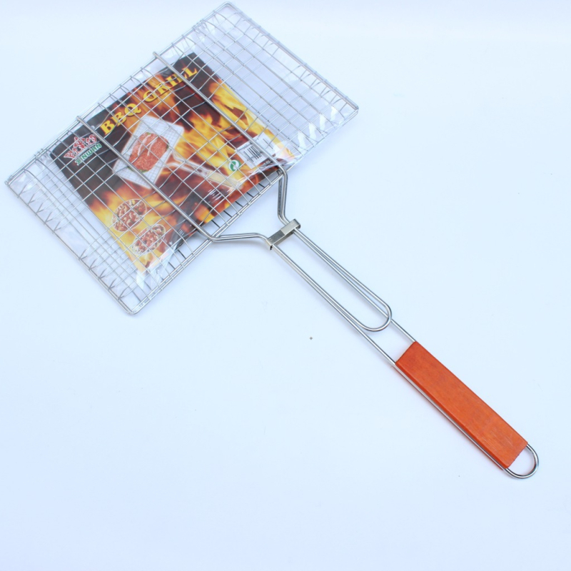 Clip extensibil din oțel inoxidabil pentru grătar, burgeri, legume și pește