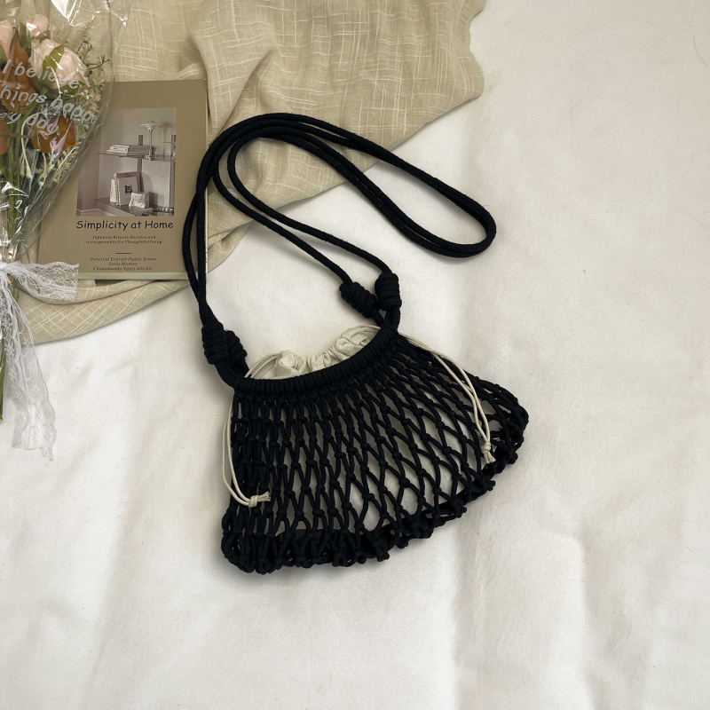 2026 inspirirana korejskim stilom pletena slamnata torbica za žene, preko ramena ili crossbody, mala kvadratna torbica za plažu