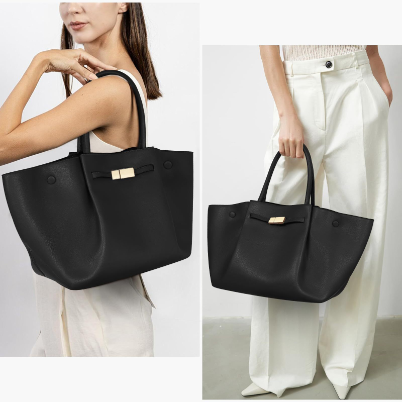 Torba Tote s uzorom liči, velika kapaciteta, za rameni i nošenje u ruci, New York stil, luksuzan izgled
