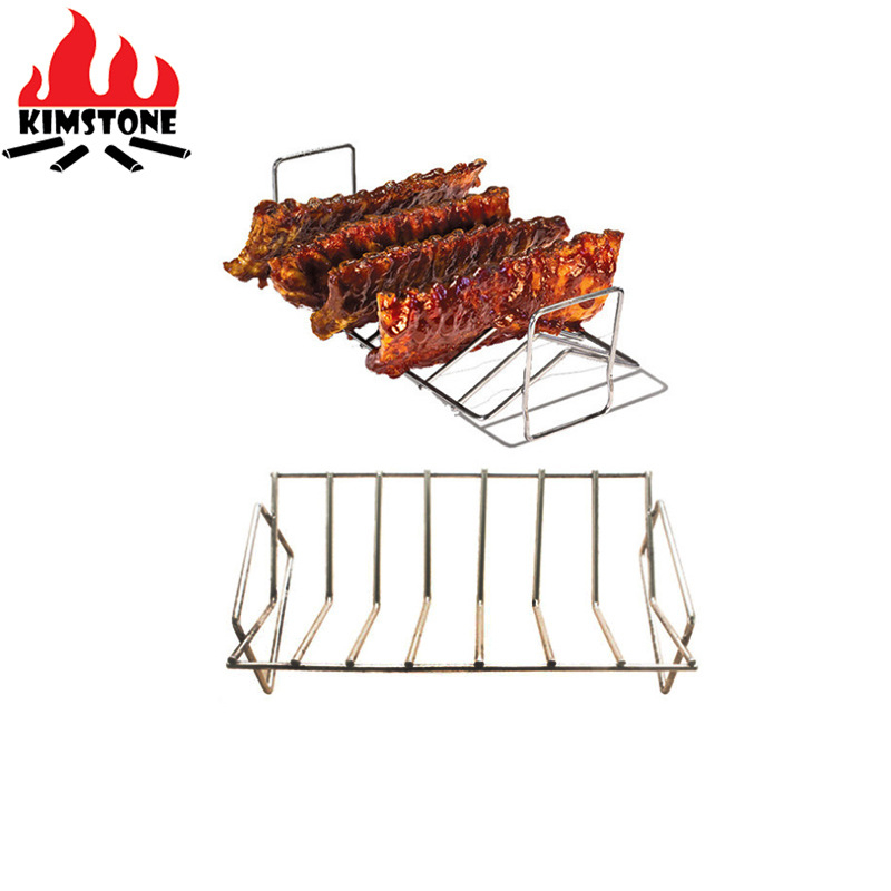 Accesorii pentru grătar ceramic, grătar din oțel inoxidabil pentru coaste, BBQ în aer liber
