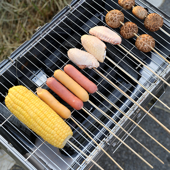 BBP plasă pătrată pentru grătar, pentru pește și carne, plasă plată, întărită, de unică folosință