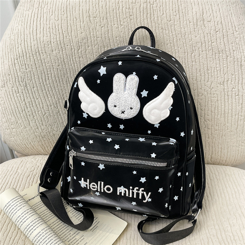 Ruksak japanskog stila s velikim kapacitetom i krilima zečića Miffy za djevojčice