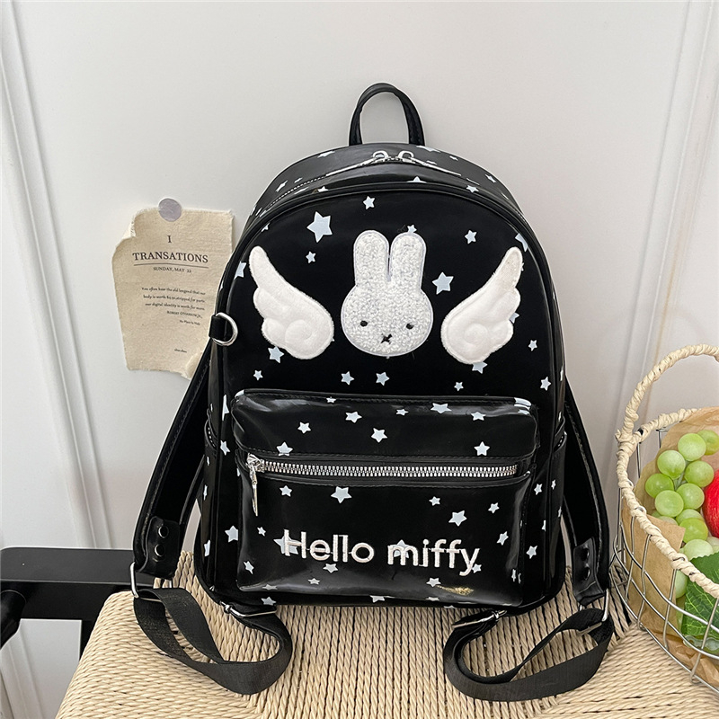 Ruksak japanskog stila s velikim kapacitetom i krilima zečića Miffy za djevojčice