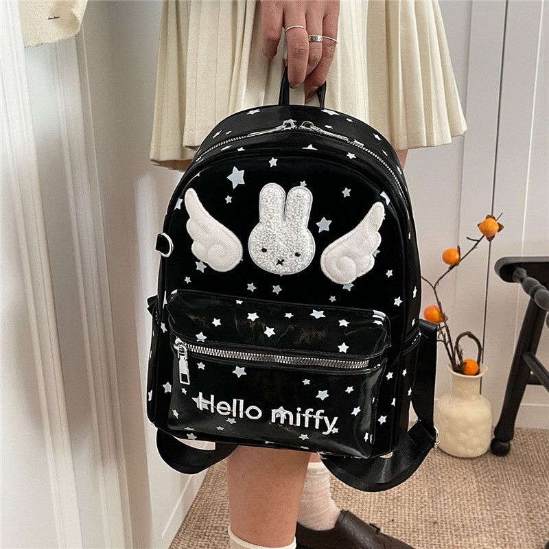 Ruksak japanskog stila s velikim kapacitetom i krilima zečića Miffy za djevojčice