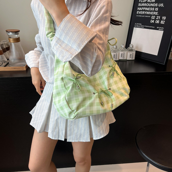 Ženska torbica s mašnicom u oblaku, plisirana, svakodnevna crossbody torbica, 2025 moda