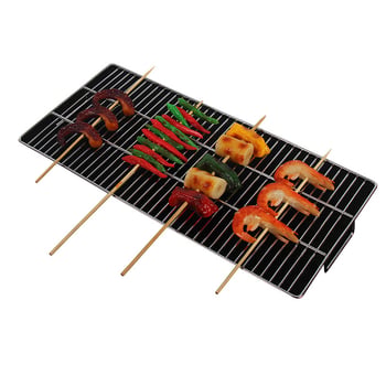 Grătar dreptunghiular din oțel inoxidabil — plasă personalizabilă pentru grill exterior