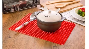 Covoraș de copt din silicon, piramidal, multifuncțional, rezistent la temperaturi înalte, potrivit pentru cuptorul cu microunde