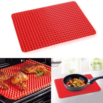 Covoraș de copt din silicon, piramidal, multifuncțional, rezistent la temperaturi înalte, potrivit pentru cuptorul cu microunde
