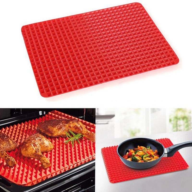 Covoraș de copt din silicon, piramidal, multifuncțional, rezistent la temperaturi înalte, potrivit pentru cuptorul cu microunde