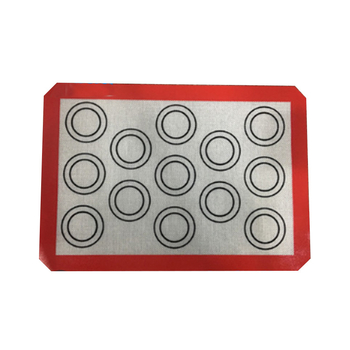 Covoraș de copt din silicon, de calitate alimentară, gros, rezistent la temperaturi înalte, antiaderent și antiderapant, bază din fibră de sticlă, 420 × 295 mm