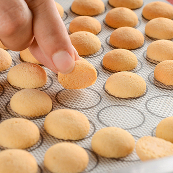 Covoraș de copt din silicon, cu design perforat, respirabil, cu plasă din fibră de sticlă, antiaderent, 20x30 cm, pentru pâine și macarons