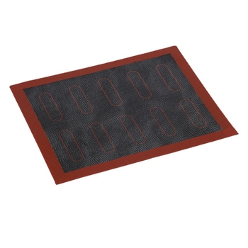 Covoraș de copt din silicon, cu design perforat, respirabil, cu plasă din fibră de sticlă, antiaderent, 20x30 cm, pentru pâine și macarons