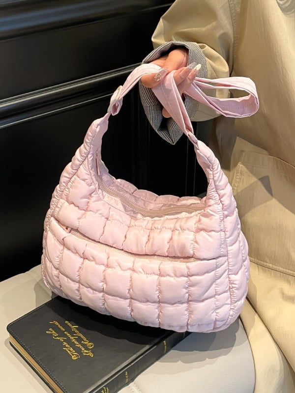 Plisirana torba u oblaku – crossbody za žene, velika zapremina, gradski minimalistički stil
