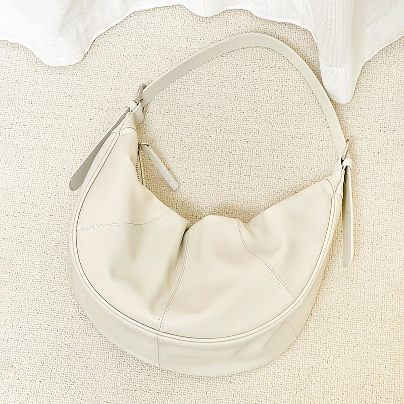 Ženska torba od prave kože s motivom oblaka, nišni dizajn, veliki kapacitet, crossbody torba